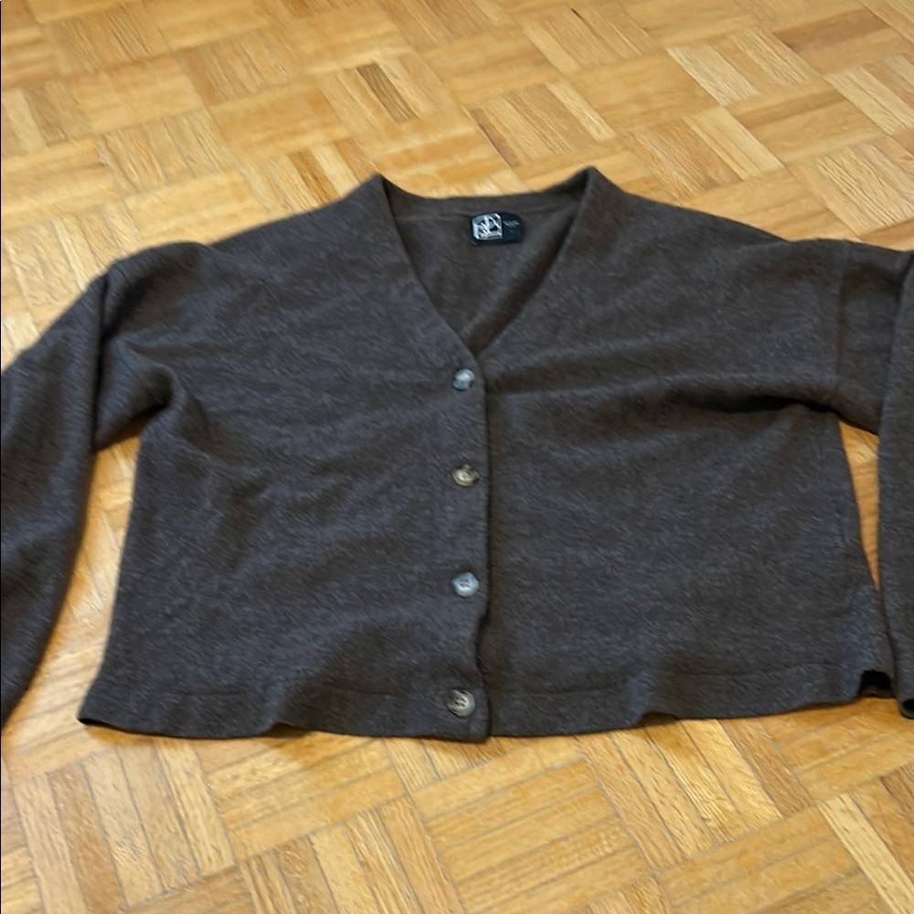 Oak + Fort. Women's Brown Cardigan Sweater - Picture 1 of 13